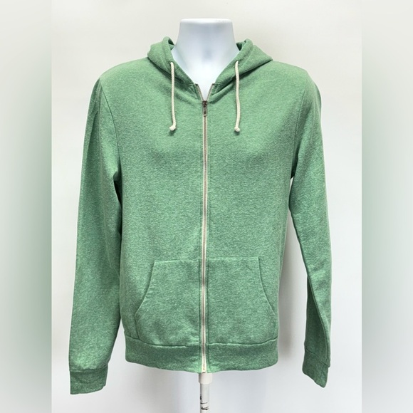 THREADS 4 THOUGHT Men’s green full zip hoodie jacket size S - Picture 2 of 12